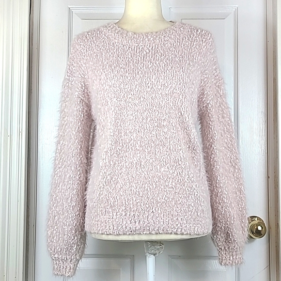 Philosophy Sweaters - Philosophy Fuzzy Pink Sweater